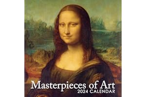 ROCHLI 2024 Masterpieces of Art Calendar, Square Wall Hanging Gallery Calendar. Daily, Weekly, Monthly 12 Month Planner, Family, Schedule, Agenda, Organizer