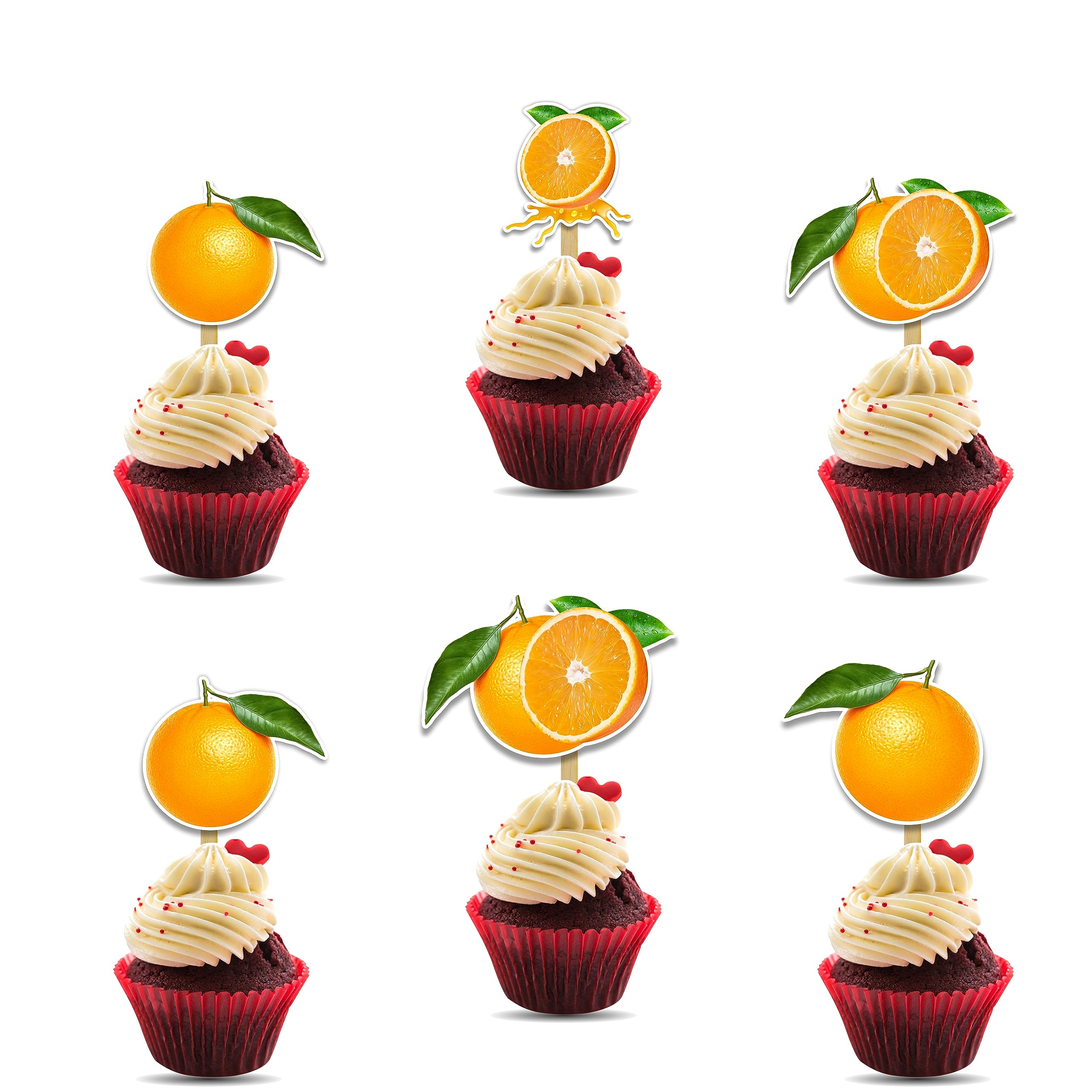 Seyal® Orange Cupcake Topper