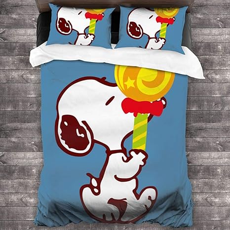 Amazon スヌーピー Snoopy 6 ボックスシーツ シーツ マットレスカバー 寝具カバーセット 布団カバー 3 点セット 掛けふとんカバー ベッドカバー ベッドシーツ 柔らかな触感 和式兼用 吸汗 吸水速乾 抗菌 防臭 耐久性高い 丸洗い 着脱簡単 寝具カバーセット