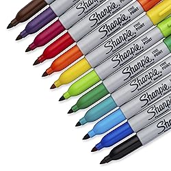 Sharpie Color Burst Permanent Markers, Fine