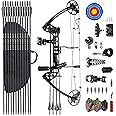 PANDARUS Compound Bow Draw Weight 0-70 Lbs for Pull Beginner and Intermediate Archer Fully Adjustable 19.25"-31" with All Accessories, up to IBO 320 fps,Package with Archery Hunting Equipment New 2024