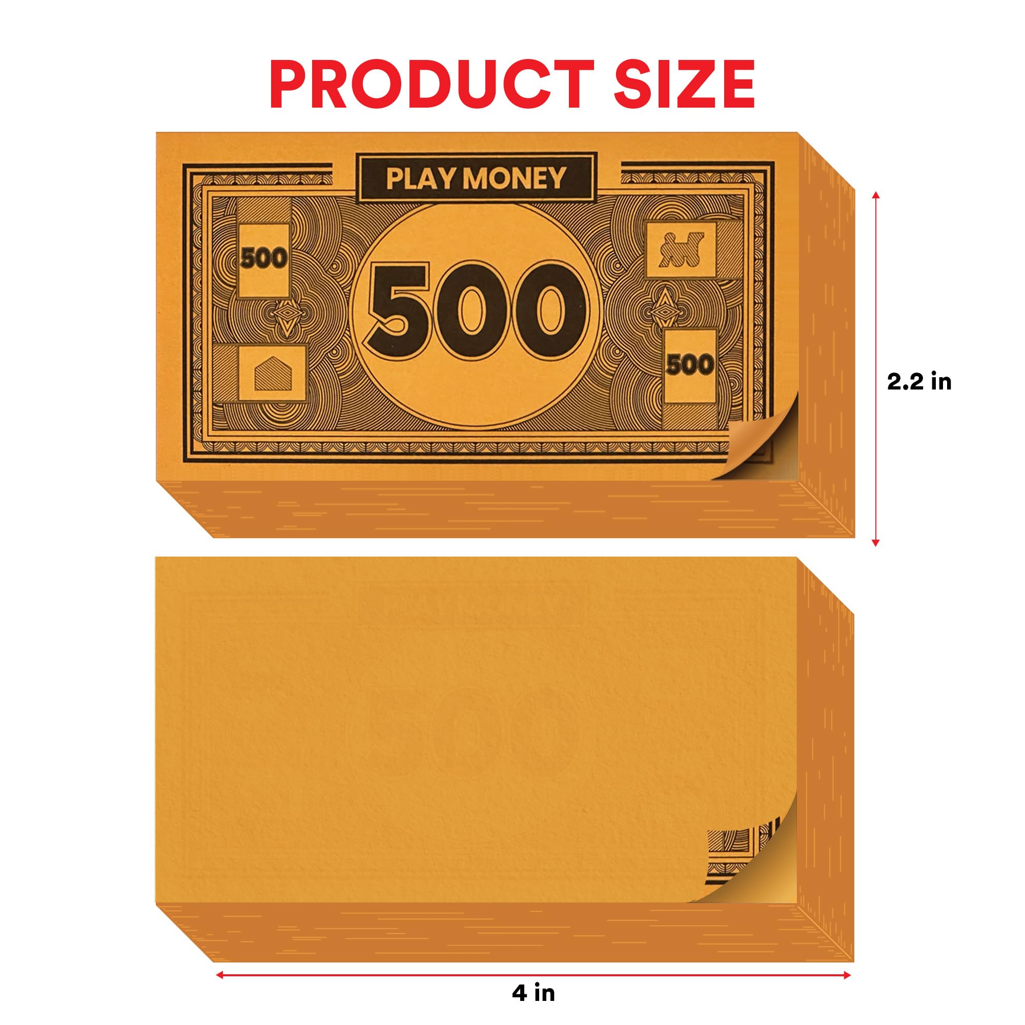 Play Money Compatible for Monoply Money 60 Each Bill Denomination, Mixed Colors: $1, $5, $10, $20, $50, $100, and $500 (3 Set)