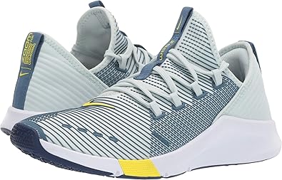 nike training air zoom elevate trainers in grey and lime