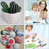 Hisredsun 21 Pcs 3-4 inch Painting Rocks Smooth Large Pebbles for Craft view 5