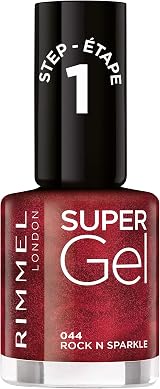 Rimmel Super Gel 44 Rock N Sparkle Nail Polish 12ml Glazed Finish