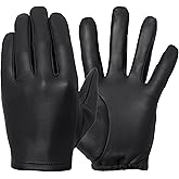 Men's Patrol-X Gloves (100% Cabretta Leather) For Tactical Police Driving, Shooting, and Motorcycle Riding (Thin & Unlined)