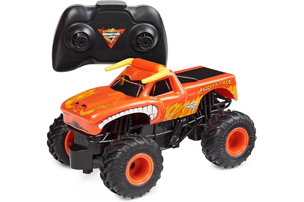 Monster Jam Official El Toro Loco RC Truck, 1:24 Scale | Remote Control Truck Toy, Durable Construction, Authentic Design, Ea