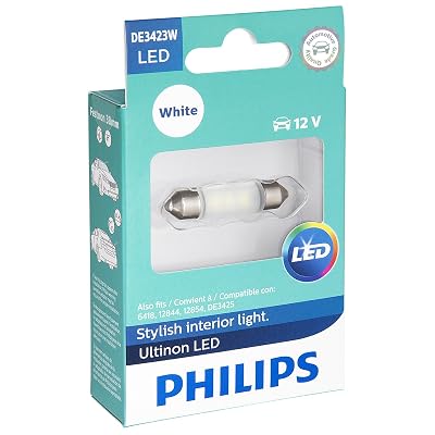 Philips Automotive Lighting DE3423WLED Ultinon LED White, 1 Pack