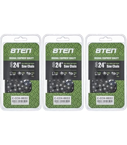 Amazon.com: 8TEN Full Chisel Chainsaw Chain 16 Inch .043 3/8