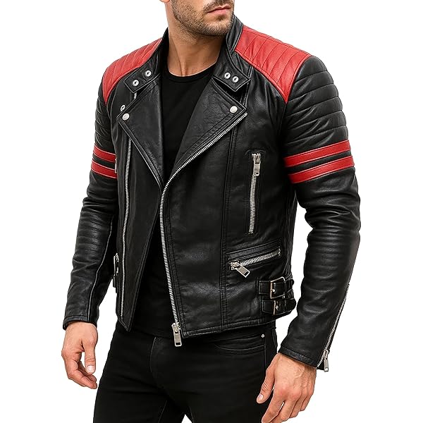 New Fashion Style Mens Distress Leather Jackets Motorcycle Bomber