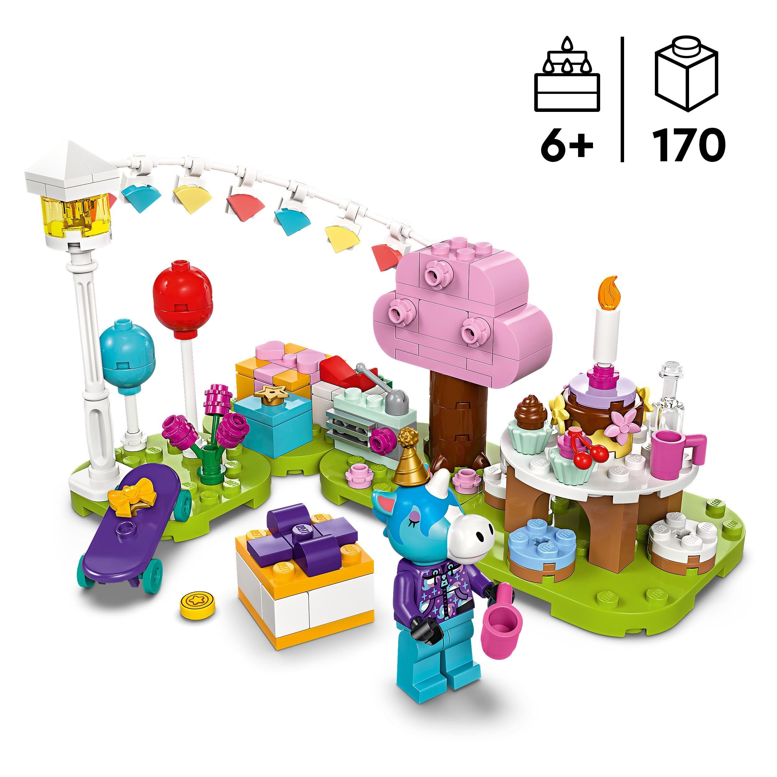 LEGO Animal Crossing Jimmys Geburtstagsparty, kreatives Spielzeug für Kinder, Tiere-Set mit Pferde-Figur aus dem Videospiel, Geschenk für Mädchen und Jungen ab 6 Jahren 77046 3