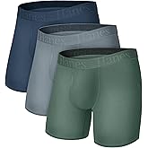 Hanes Men's Underwear, SuperSoft Viscose from Bamboo, 3-Pack, Sexy Men's Underwear, Short or Regular- Leg Boxer Briefs