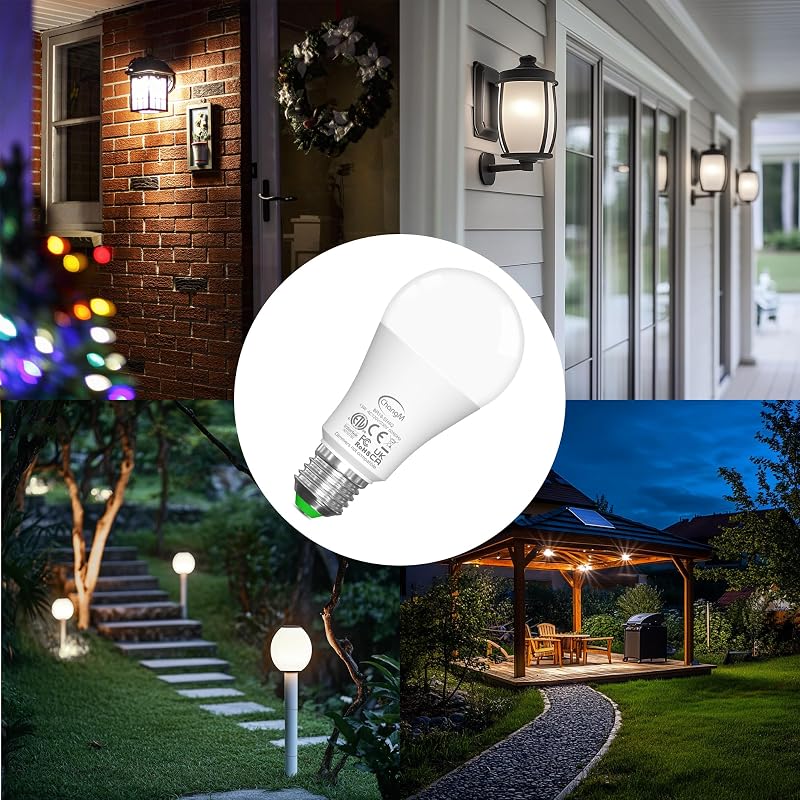 Lâmpada com Sensor Crepuscular, Lâmpada LED E27, Branco Neutro 2Pcs — foto 3 de 8