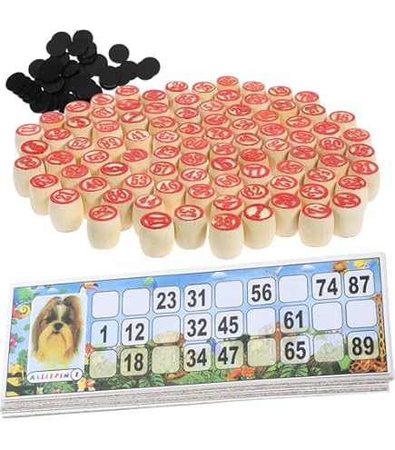 Amazon.com: Reicyfang Vintage Bingo Board Game, Russian Bingo Game