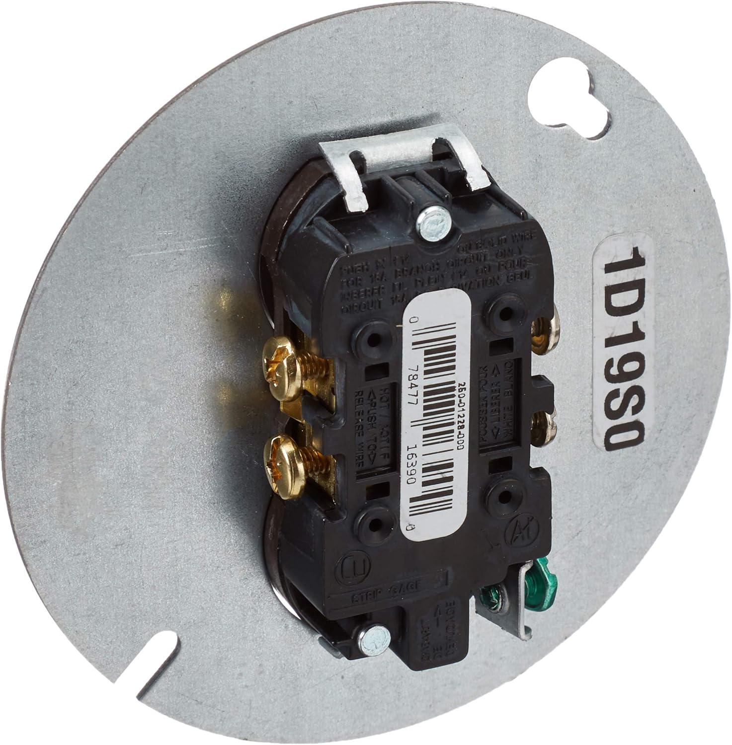 Leviton 1228 15 Amp 125 Volt, Duplex Receptacle, with 4" Metal Cover, Residential Grade, Grounding, Brown - Electric Plugs - 