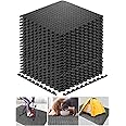 Walsai Exercise Mats Puzzle Foam Mats Gym Flooring Mat Cover 20 SQ.FT Interlocking Foam Mats with EVA Foam Floor Tiles for Home Gym Equipment Workouts Black