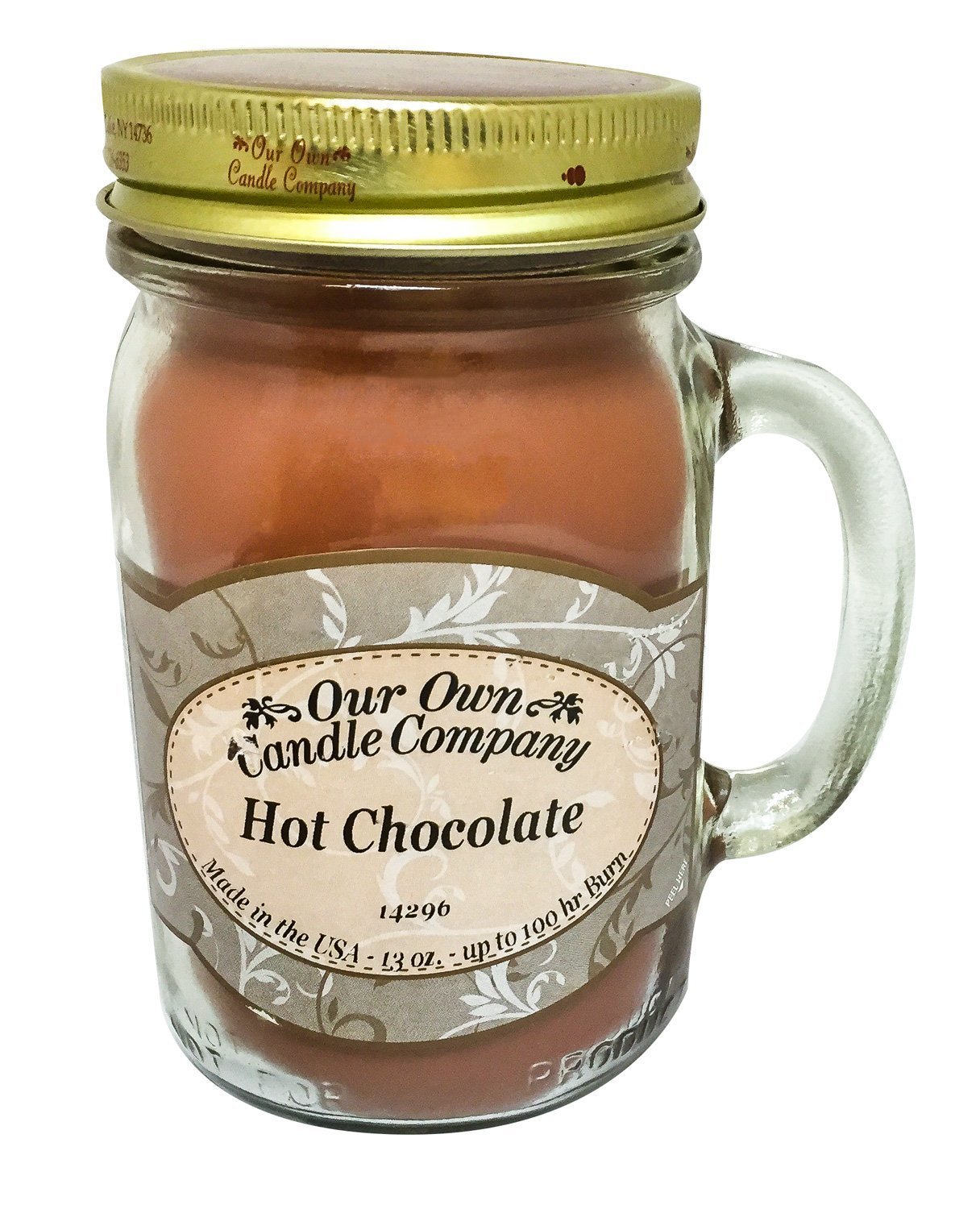 Our Own Candle Company Hot Chocolate Scented 13 Ounce Mason Jar Candle
