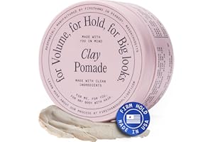 Firsthand Supply Hair Clay Pomade for Men & Women – Matte Clay Finish & Extra Strong Hold – Non-Greasy, Water-Based Organic Pomade – Easy to Restyle – Ideal for Short to Medium Hair Length – 3oz