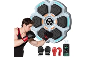 GMDM Music Boxing Machine with Gloves, Wall Mounted Smart Bluetooth Boxing Machine, Boxing Target Workout Punching Equipment for Adults Kids Gifts, Fun Boxing Games for Home Gym