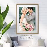 YiPinYin 50x70cm Wood Frame 3 Pack with Acid Free Mounts for 40x60cm view 2