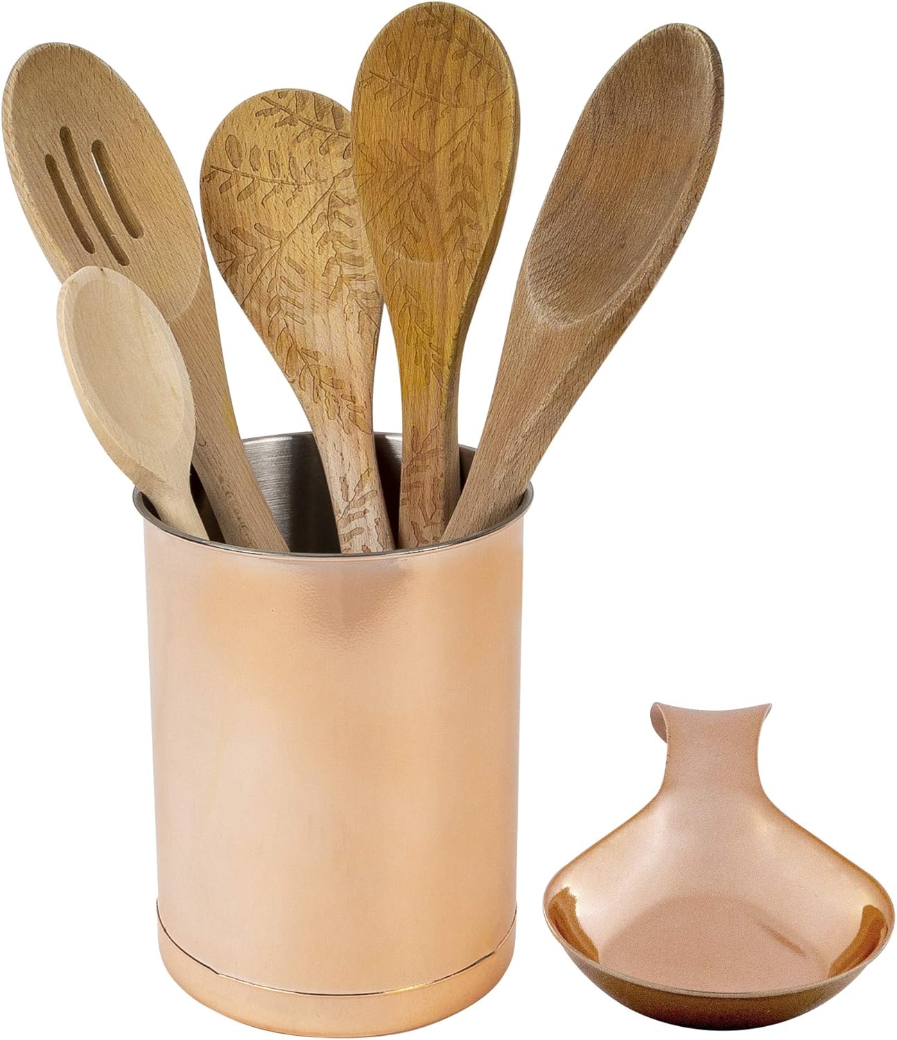 Amazon Com Mule Copper Plated Spoon Rest And Kitchen Utensil