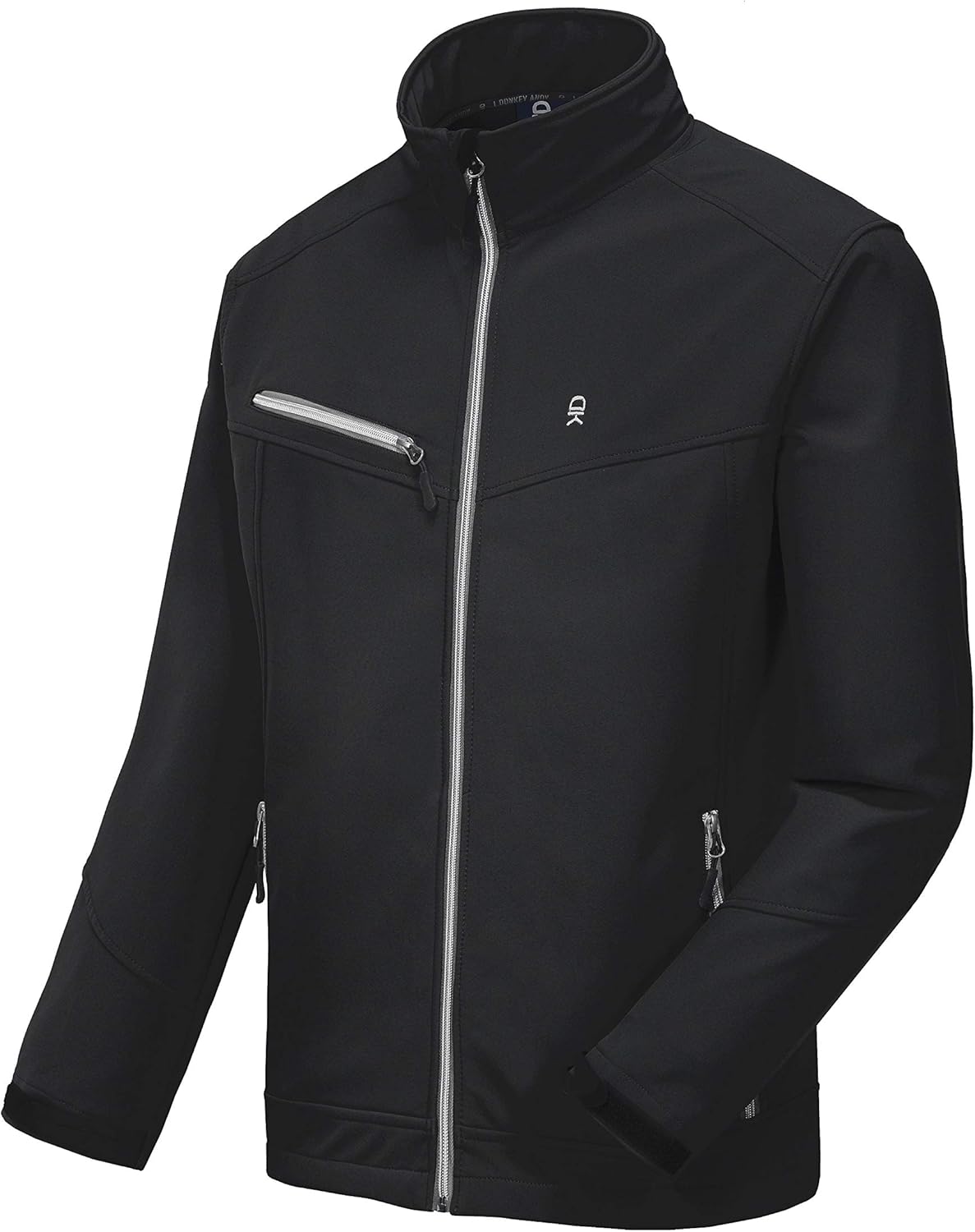 Little Donkey Andy Men’s Softshell Jacket with Removable Hood, Fleece Lined and Water Repellent: Clothing