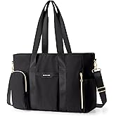 Marscamd Work Tote Bag for 15.6" Laptop, Large Teacher Bag with Multi Pockets, Crossbody Nurse Utility Purse with for Women