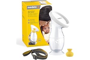 Medela Silicone Breast Milk Collector, Milk Saver with Spill-Resistant Stopper, Suction Base and Lanyard, 3.4 oz/100 mL