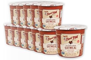 Bob's Red Mill GF Oatmeal Cup, Maple & Brown Sugar, 2.15 Ounce Cup (Pack of 12) - Non GMO, Whole Grain, Kosher
