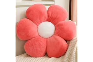 CANGHI Flower Pillows Flower Shaped Throw Pillow Cute Daisy Flower Pillows Flower Seating Cushions for Adults Kids Home Bedroom Sofa Chair Couch Decor (Dusty Pink, 19.68 inch)