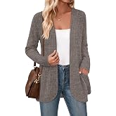 WIHOLL Cardigan Sweaters Fall Fashion Long Sleeve Shirts Casual | Womens Tops,Fall Outfits,Fashion Clothing,Womens Sweater,Business Casual Outfits,Womens Cardigan,Lightweight Cardigans