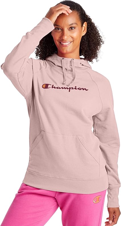 champion women hoodie pink