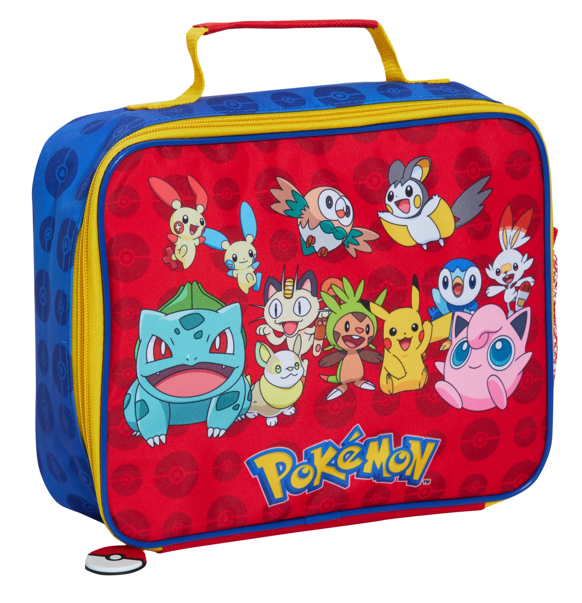 Pokemon Lunch Bag for Kids Pikachu School Insulated Luchbox with Bottle Holder