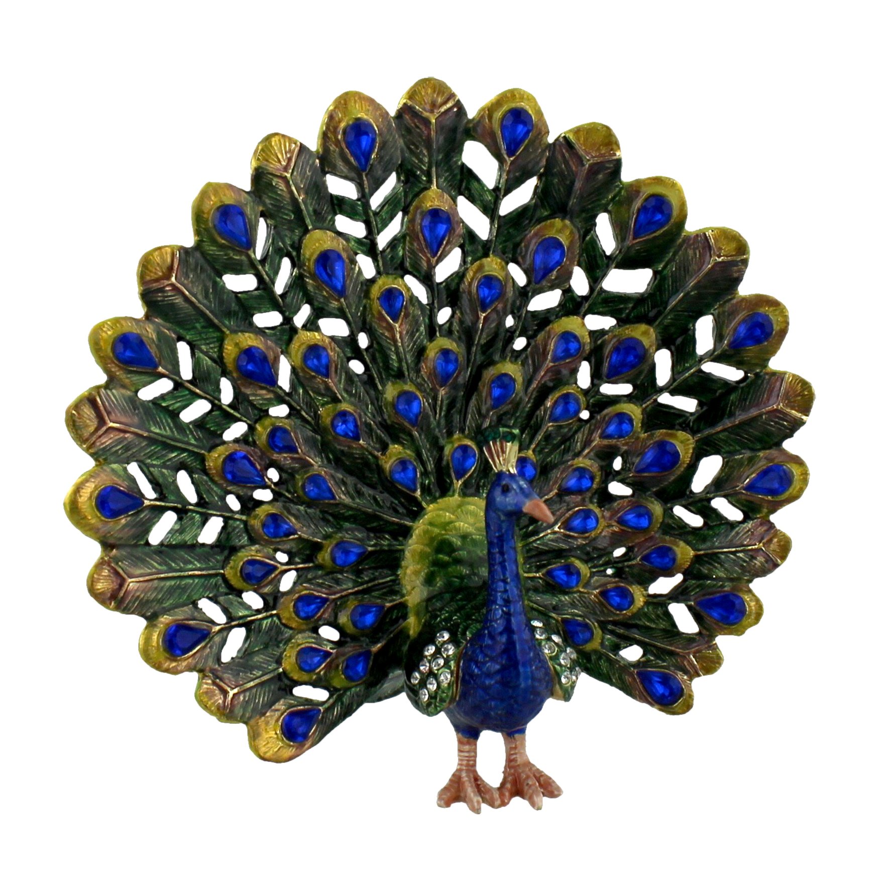 Peacock Trinket Box - Ornament - Treasured Trinkets