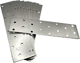 LLB 10pc Galvanised Steel Flat Connector Plates Heavy Duty 6" Wood Timber view 6