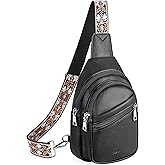 Telena Sling Bag for Women Crossbody Bags Purse for Women Vegan Leather Fanny Pack with Adjustable Strap