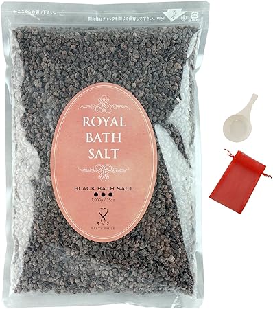 Amazon ロイヤルバスソルト ブラックグレイン 岩塩 Royal Bath Salt 1 000g 1 粉末入浴剤 バスソルト 通販