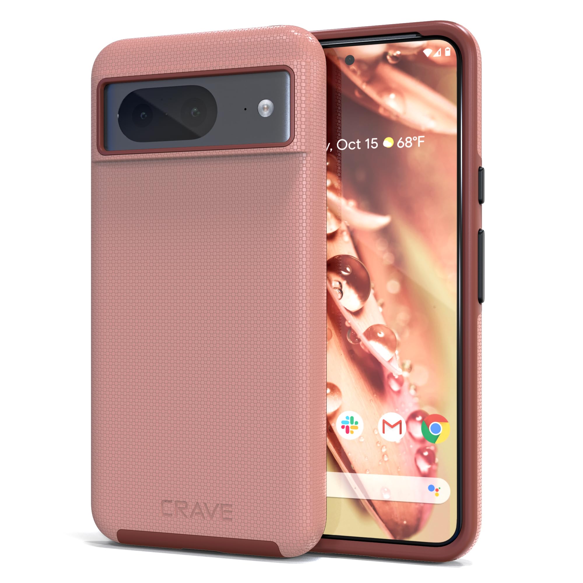 Crave for Google Pixel 8 Case, Shockproof Protection Dual Layer Case for Google Pixel 8 (6.2 inch) - Blush