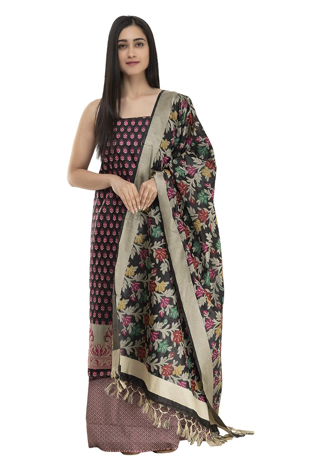 Buy A R Silk Women's Cotton Chanderi 