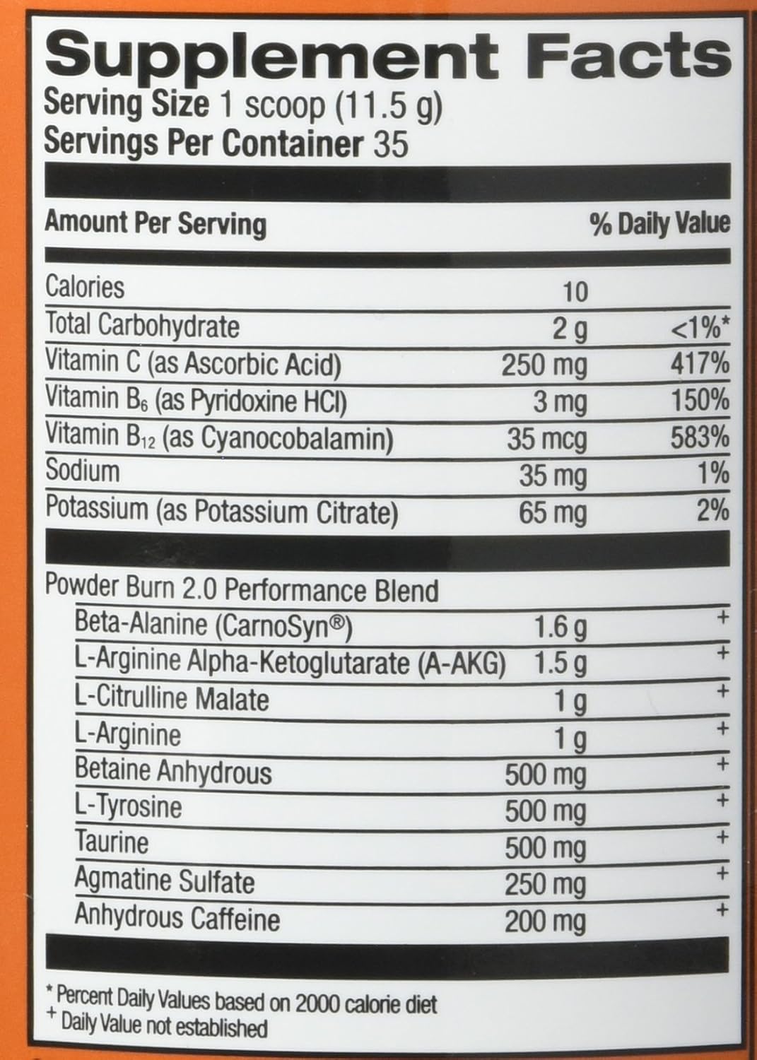 Rivalus Powder Burn 2.0 Pre Workout Supplement, Blue Raspberry, 1.1 Pound: Health & Personal Care