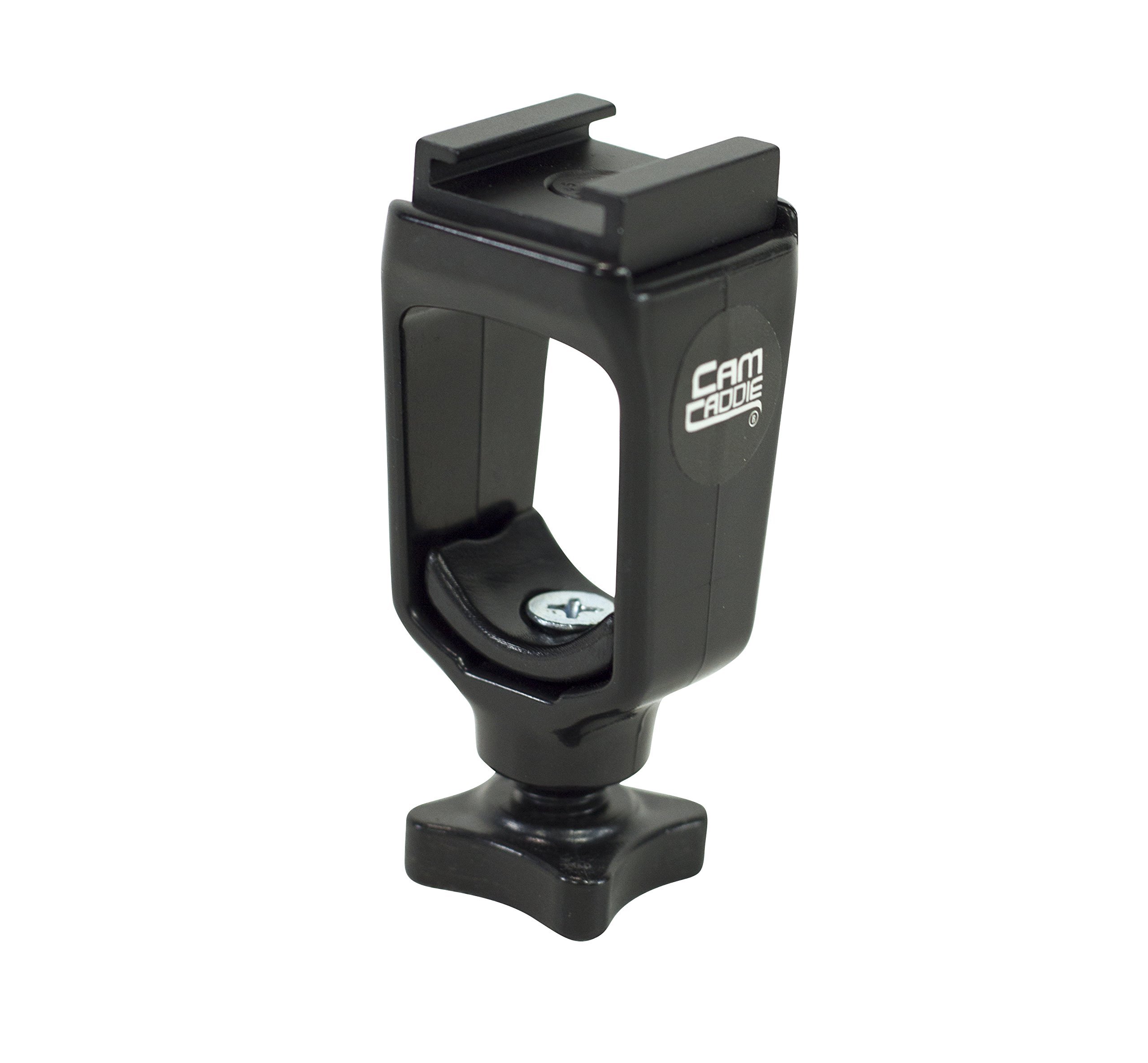 Cam Caddie Scorpion/EX Accessory Shoe Mount for Flash Shoe Accessories LED Light Microphone and Field Monitor Hot and Cold Compatible with Adjustable CNC Aluminum Shoe Plate