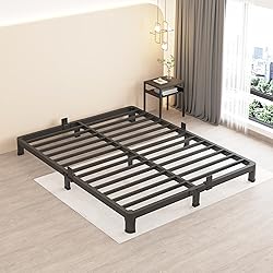 MAF 4 Inch King Metal Platform Bed Frame with Round