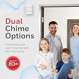 Honeywell Home Ding Dong Classic Wired Doorbell White D117 60 m 80dB view 4