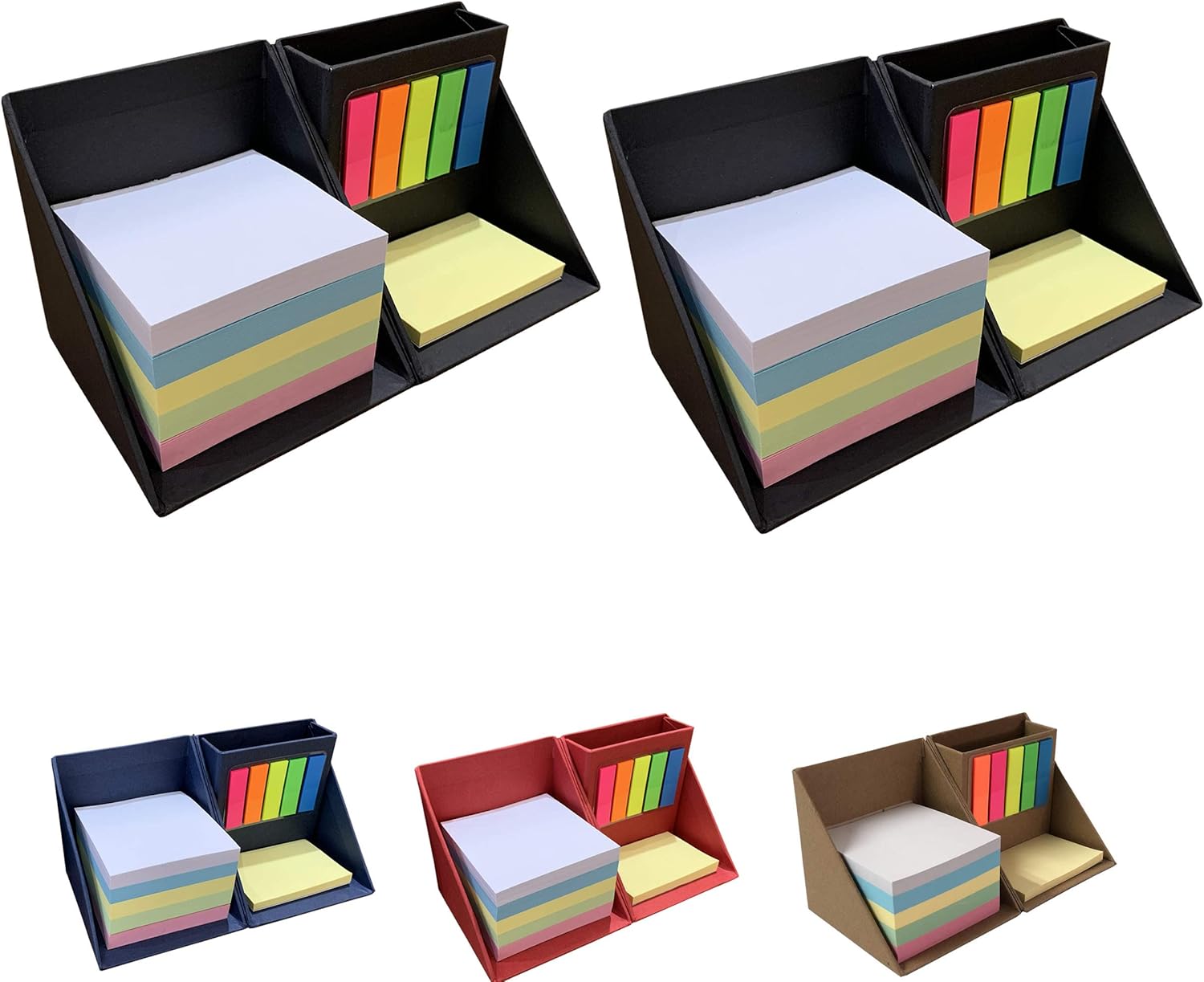 Better One 4U Sticky Notes Holder with Pen Holder, Desk