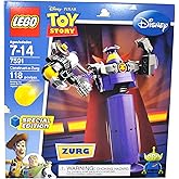 Lego Special Edition Disney Pixar Movie Toy Story Series Set #7591 - Construct-a-Zurg with Rotating Waist and Sphere-Shooting Cannon and Alien Minifigure (Total Pieces: 118)