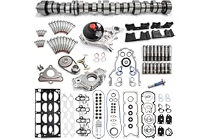 BTSCAR AFM/DOD 5.3 Camshaft Kit Fits for 2007-2013 Chevy Silverado 1500 Tahoe GMC Envoy Sierra Buick Isuzu V8 16 Valves with Head Gasket Oil Pump & Timing Chain