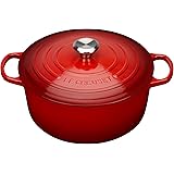 Le Creuset Enameled Cast Iron Signature Round Dutch Oven, 5.5 qt., Cerise