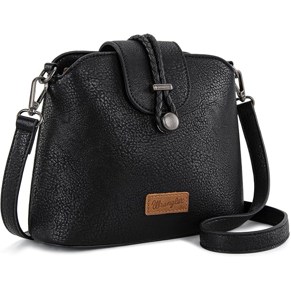 KITEVIUN Women's Vegan Leather Crossbody Bag - Lightweight With Adjustable Guitar Strap, Multiple Pockets - View #3