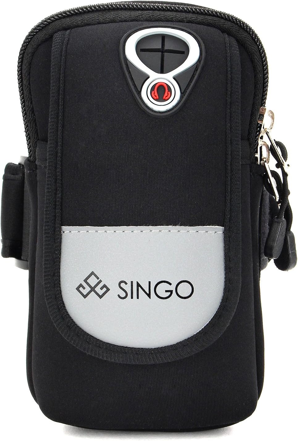 SINGO Arm Phone Holder, Sweat-Free Sport Armband, Adjustable Size Shoulder Sport Arm Bag, IPhone, Samsung Galaxy, HUAWEI Armband Phone Holder, Safe Design, For Running – GYM –Running – Cycling