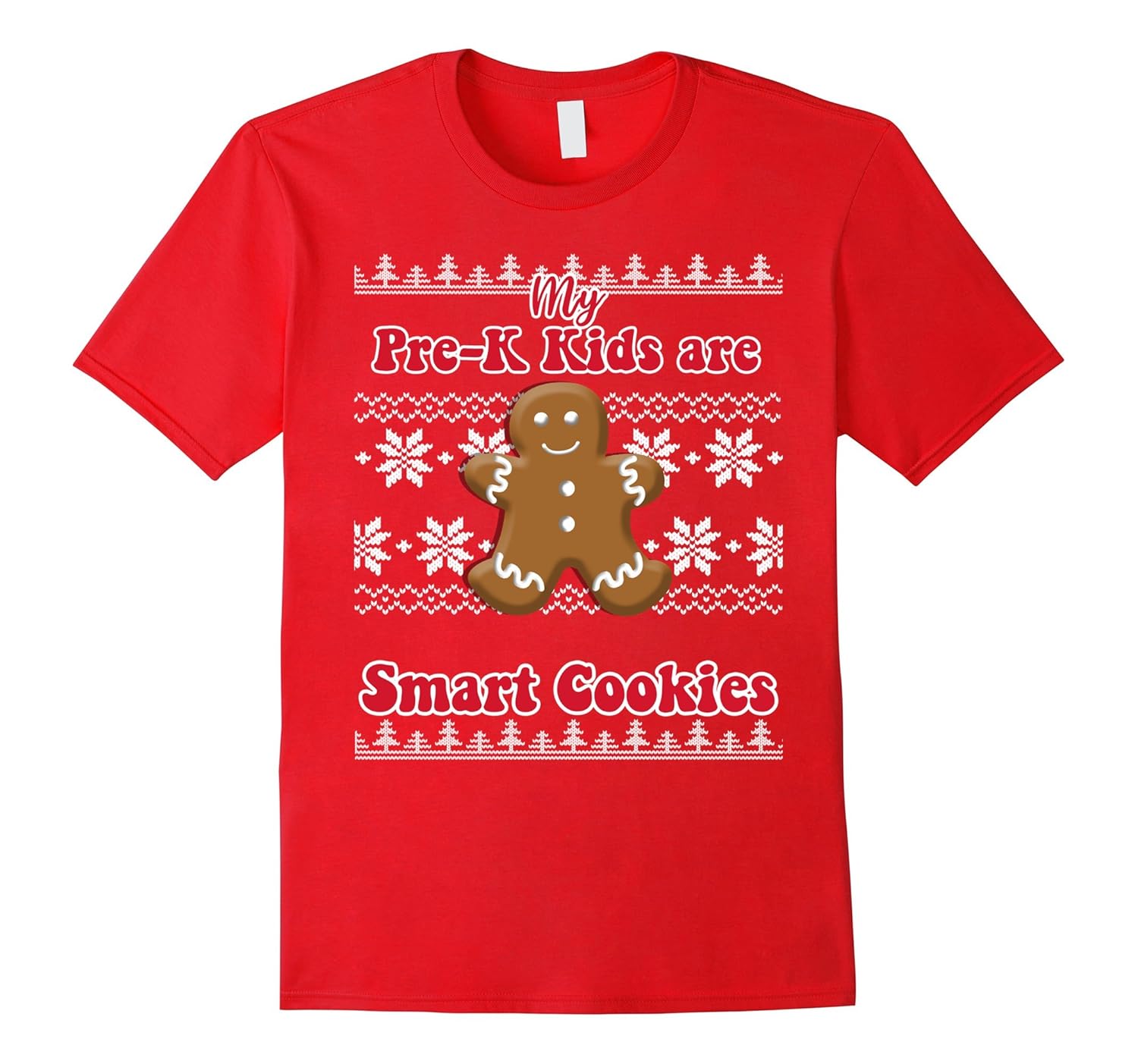 Preschool Teacher Christmas My Pre-K Kids Are Smart Cookies-Rose